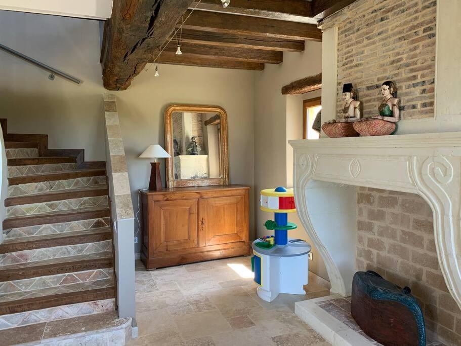 Maison De Charme En Pleine Nature Saint-Germain-des-Grois エクステリア 写真